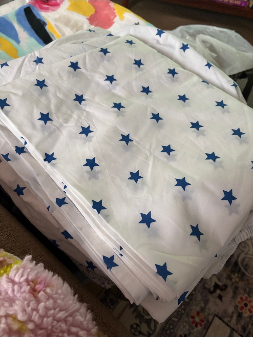 🕷️ Pottery Barn Kids blue star FULL SHEETS